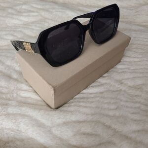 Dior 276353 Lady Dior Stud 5 Black/Grey Womens Sunglasses Authentic